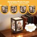 4x6 Picture Frames 2 Pack - Rustic Vintage Wooden Picture Frames 4x6 L-shape Wood Double Side Acrylic Photo Frame Vertical & Horizontal Display for Table Top or Desktop